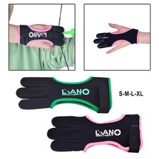 Archery Gloves Shooting Hunting Leather Three Finger Protector for Women