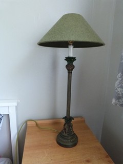 THREE WISE MONKEYS TABLE LAMP WITH SHADE PINEAPPLE PALM TREE DESIGN