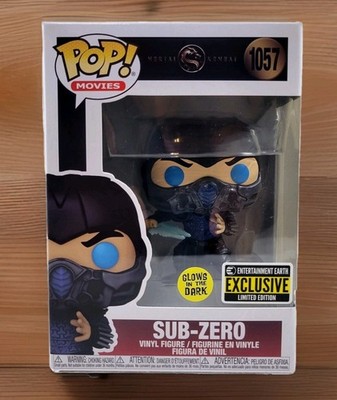 Funko Pop! Mortal Kombat SUB-ZERO, 2021 GITD EE EXCL. In Protector, New 