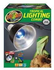 Zoo Med Tropical Lighting Combo Mini Deep Dome Lamp Reptile Heat UVA/UVB G13