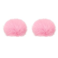 Furry Microphone Windscreen 8mm x 62mm Mic Cover Windshield for Indoor Outdoo...
