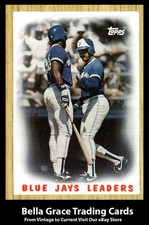 1987 Topps Blue Jays Leaders #106 Toronto Blue Jays MLB Baseball 