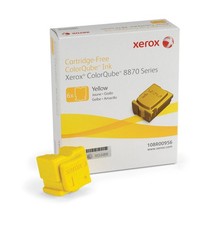 Image of Genuine Xerox 108R00956 Yellow Ink Stick Open