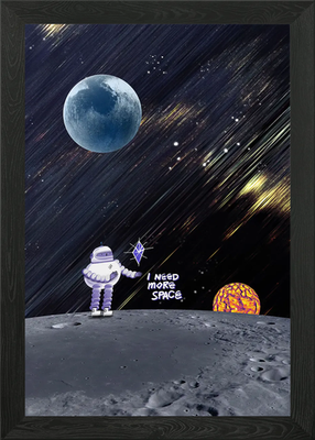 #ad #ad I Need More Space Framed Wall Art Poster Canvas Print Picture GBP 34.95