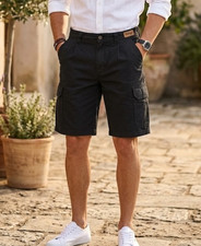 Wrangler Men's Regular Fit Cargo Shorts - Black - Size 36 - NWT Stretch Cotton