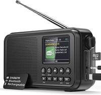 "Dab+ Radio Tragbar Bluetooth UKW Digitalradio 2,4\" Farbdisplay 3000Mah Akku"