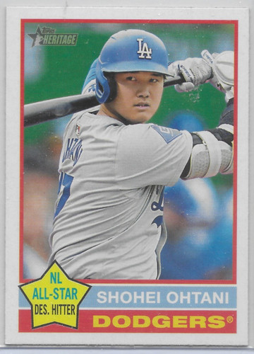 2025 Topps Heritage Shohei Ohtani FLIPPED BAT Variation #148 NL All-Star