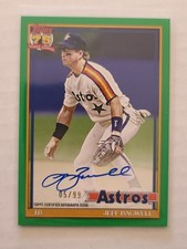 2026 Topps Series 1 1991 Autograph Jeff Bagwell #91AJB Green 5/99 Houston Astros