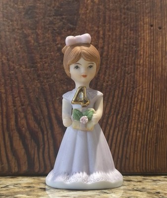 Enesco Growing Up /4th Birthday/Girl/Vintage/1982