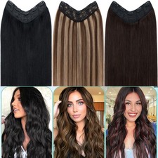 CLEARANCE One Piece THICK 100 Clip in Remy Human Hair Extensions Full Head LONG