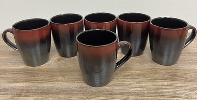 PISTEN HOMME - CHARCOAL/RED Coffee Mug - 15oz - 6 PACK