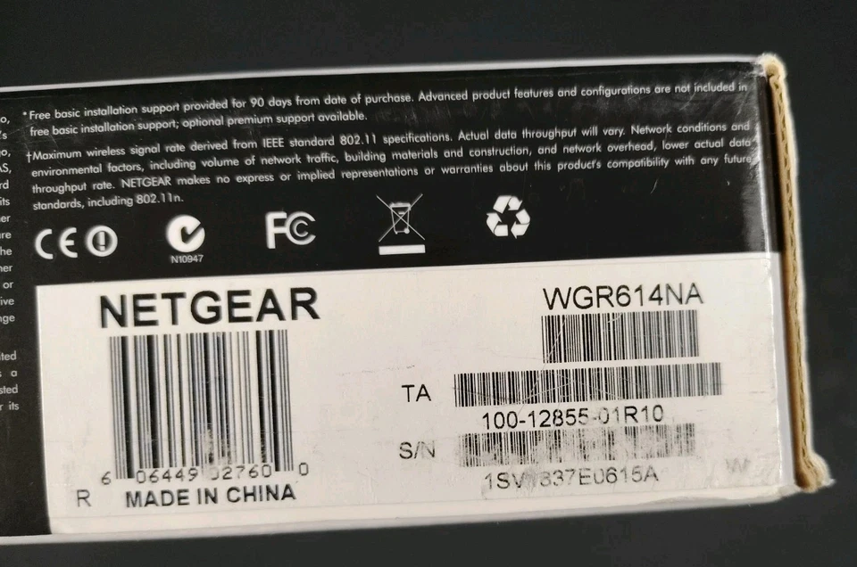 NETGEAR-Wireless-G Router WGR614-54 MBPS-2.4 GHz-802.11g - Image 2 of 4