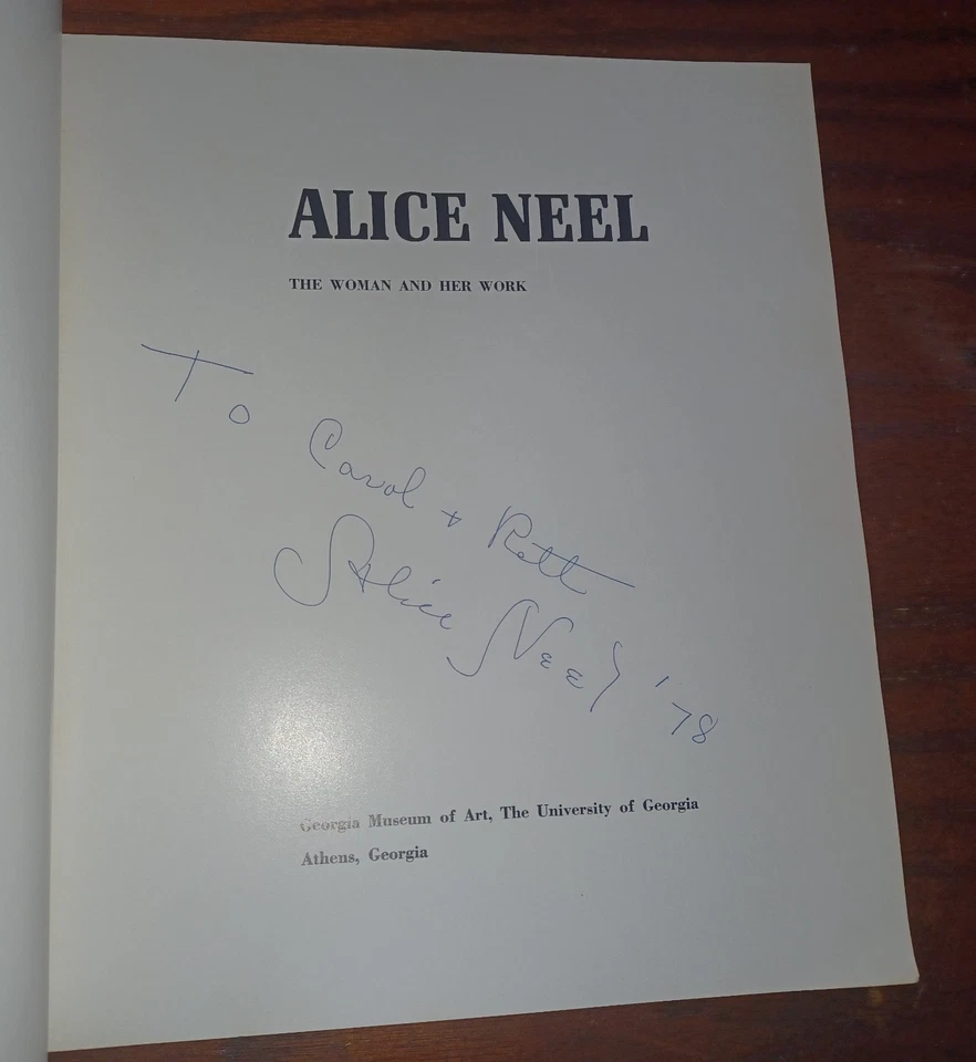 Alice Neel - SIGNED Exhibition Catalog / 1975 SC FOLIO / Georgia Museum of Art - Image 4 of 4
