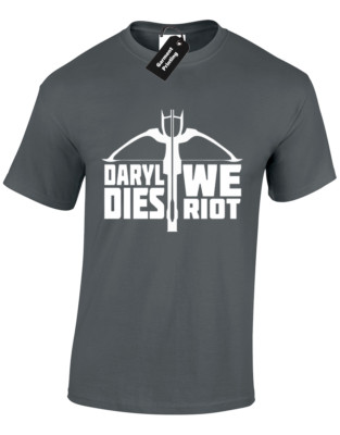 DARYL DIES WE RIOT HERREN T-SHIRT COOL WALKING DIXON DEAD RICK CAROL GRIMES S -5XL