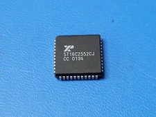 (1 PC) ST16C2552CJ EXAR UART 2-CH 16Byte FIFO 3.3V/5V PLCC44