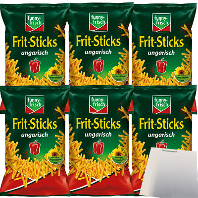 Funny-Frisch Frit Sticks Ungarisch 6er Pack 6x100g Beutel usy Block