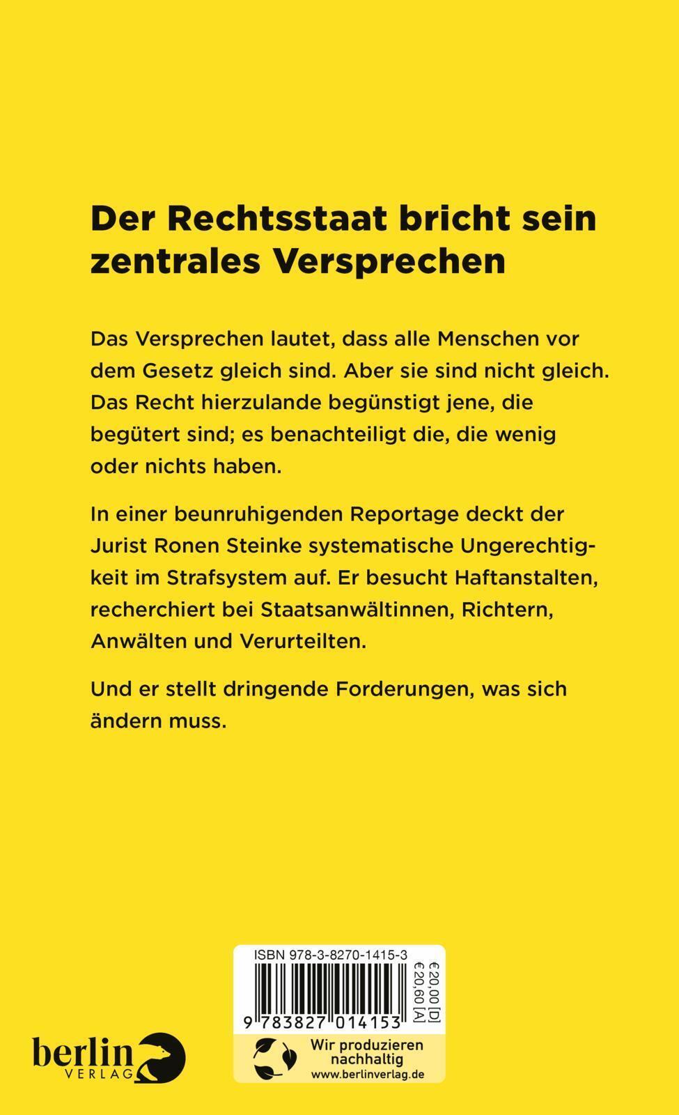Thumbnail - Vor Dem Gesetz Sind Nicht Alle Gleich Ronen Steinke Buch 272 S.