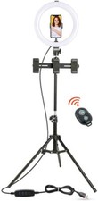 Remoloof 10" Dimmable LED Beauty Ring Light W/ Tripod  Remote, Cellphone holder