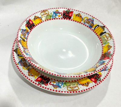 Mary Engelbreit  soup bowl, salad plate, Afternoon Tea - Sakura