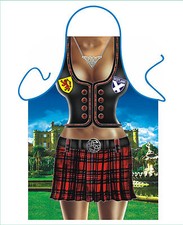 SEXY SCOTTISH GIRL, WIFE OF BRAVEHEART,WOMEN'S SCOTTISH DRESS NOVELTY APRON