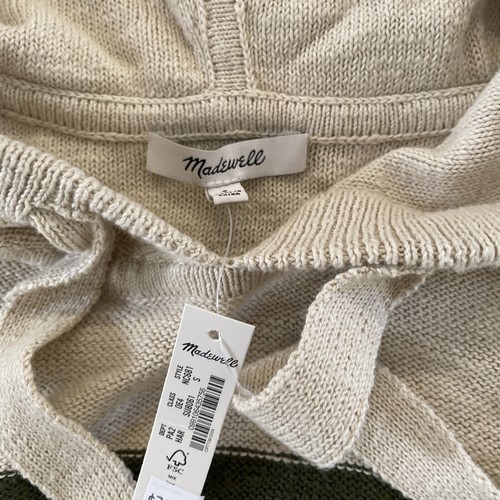 Madewell Clairview Hoodie Sweater in Colorblock Size S NWT $89.50 NC681 - Picture 5 of 6