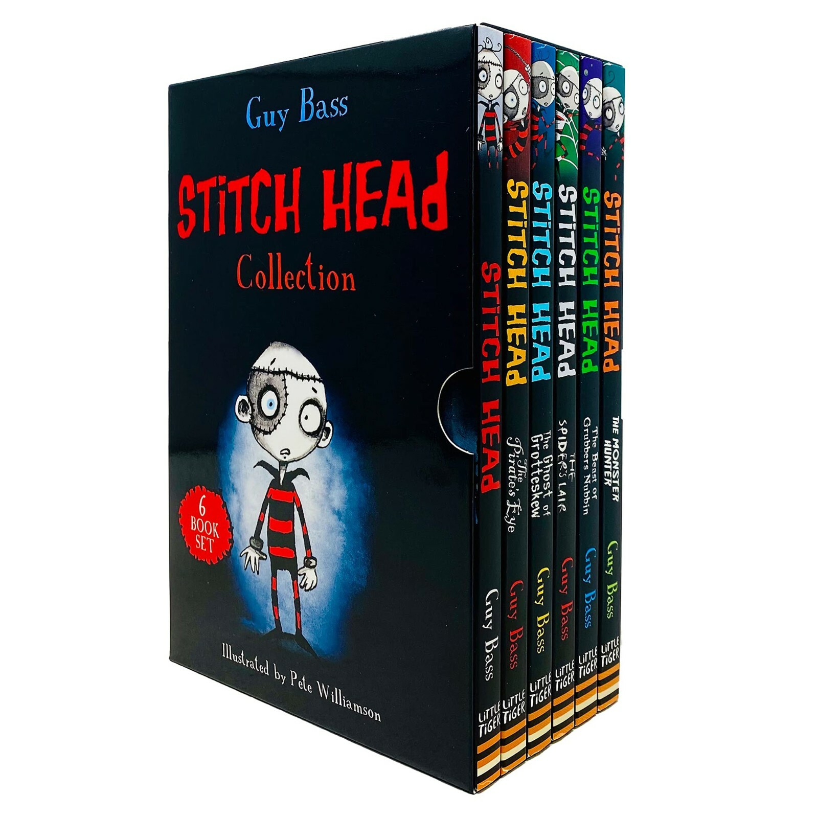 Stitch Head Series 1 - 6 Books Collection Box Set by Guy Bass Pack Pirate's Eye