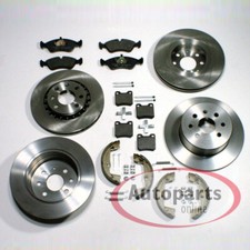Bremsen Set Ø 256 mm + Ø 270 mm Beläge Handbremse vorne hinten für Opel Calibra