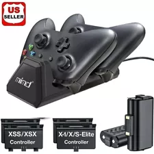 For XBox One Series X/S Controller USB Charger Station Dock Rechargeable Battery