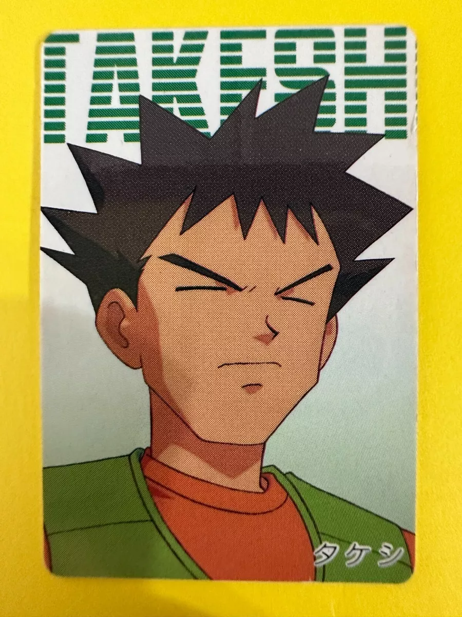 Brock Pokemon Anime Mini Card Nintend very rare Japanese Japan F/S b