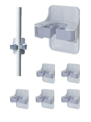 COMMAND BROOM HOLDER WALL MOUNT 6PCS MOP BROOM GARAGE TOOL ORGANIZER WALL MOUNT 