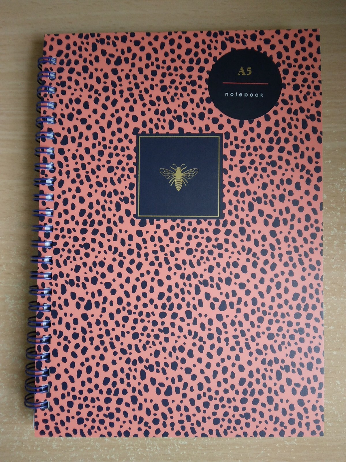 Bumble Bee A5 Notebook Lined Spiral New