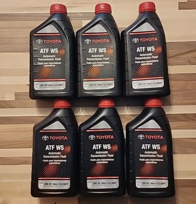   Toyota Lexus ATF WS Transmission Fluid 00289-ATFWS OEM Case of 6 Quarts  
