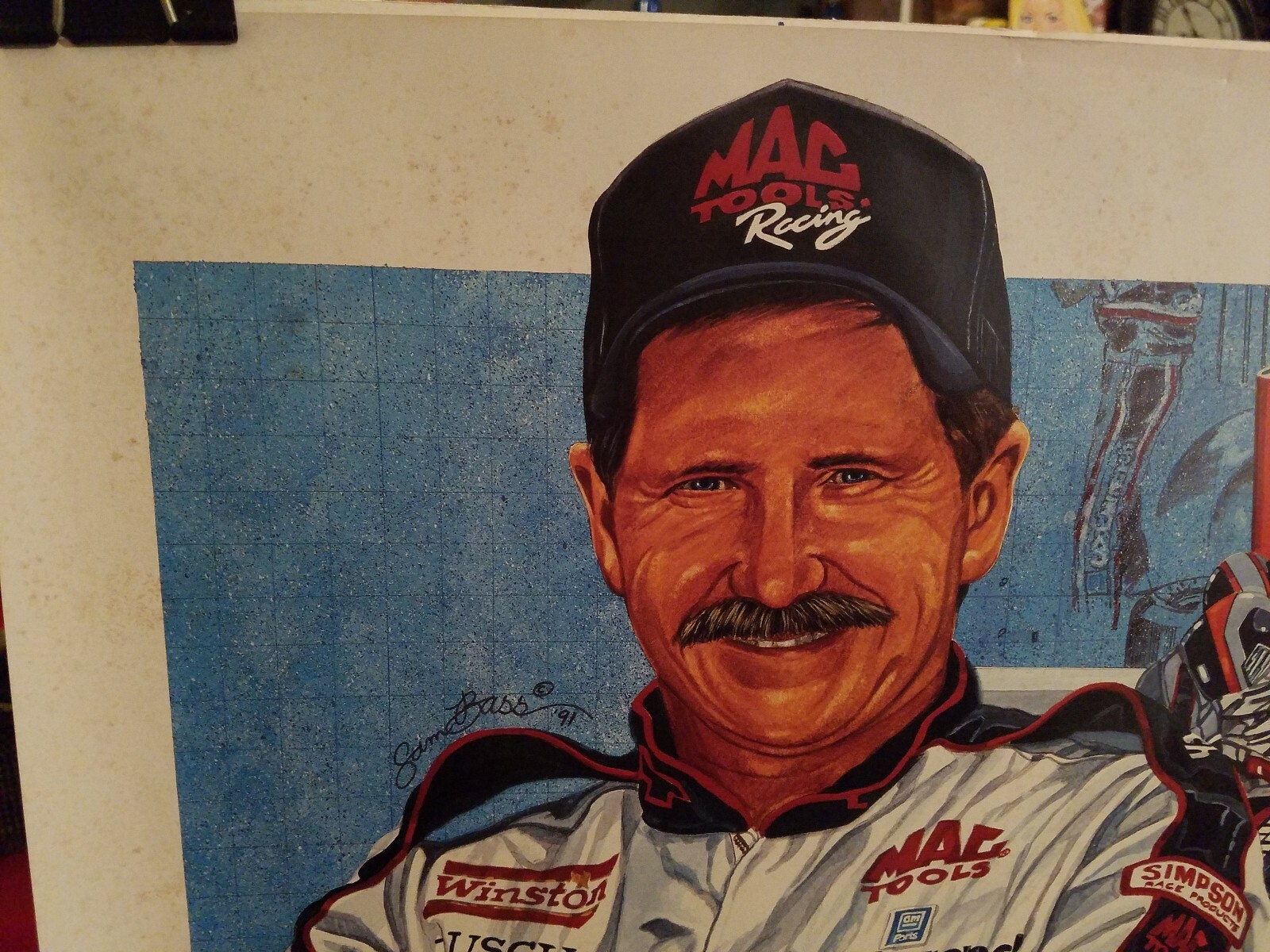 Dale Earnhardt 1991 Mac Tools Poster eBay