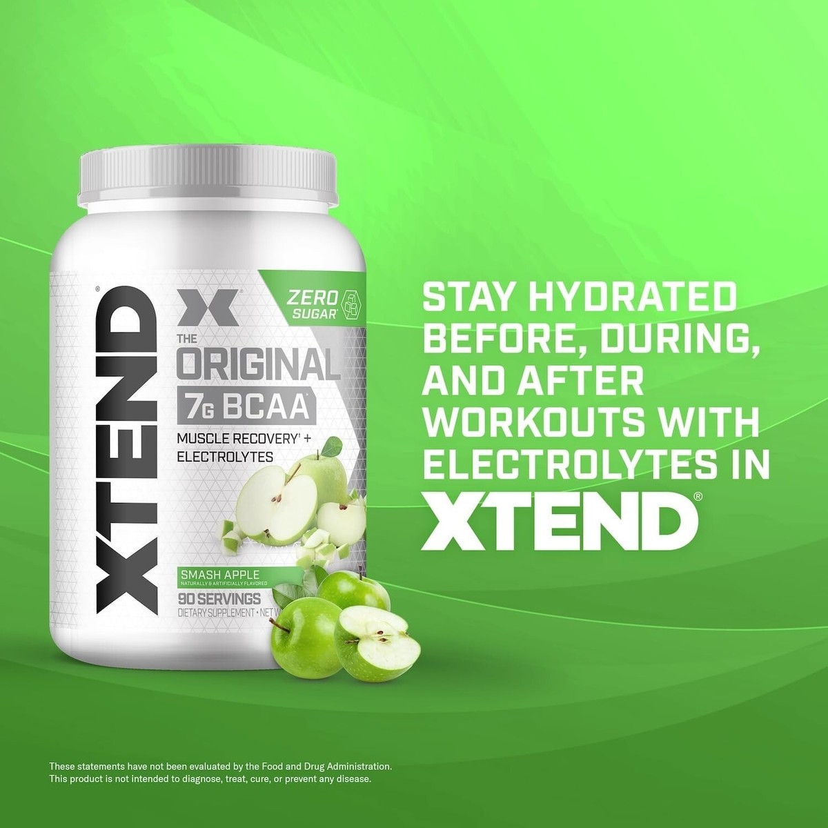 XTEND BCAA Powder 42.88 Oz – Keto, Vegan-Friendly Recovery
