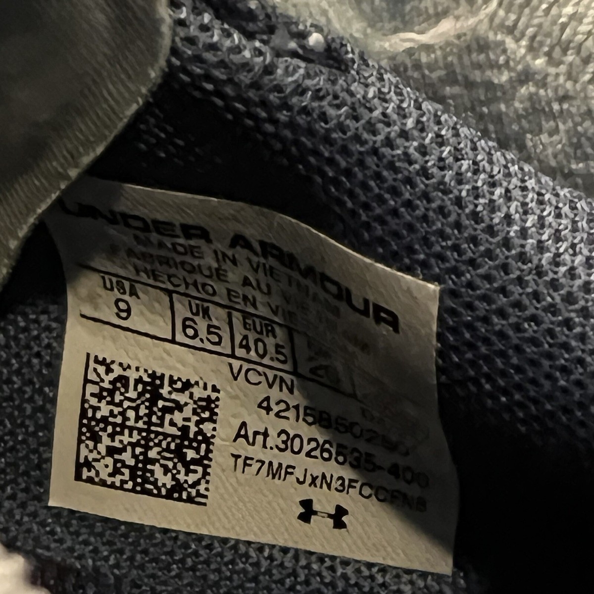 Under Armour Project Rock 6 Blue Cross Training Shoes Women's Sz 9