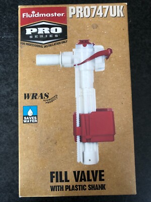 Fluidmaster PRO747UK Side Entry Füllventil 1/2 Schwimmerventil WRAS Fast Refill