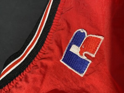 Made In Korea Vintage Russell Athletic Red Pullover Side Made In Korea Vintage Russell Athletic Red Pullover Side