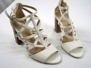 ivory strappy heels