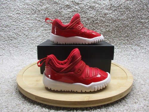 Jordan 11 Retro Little Flex TD Toddler 7c Red White BQ7102 002 W Box EUC
