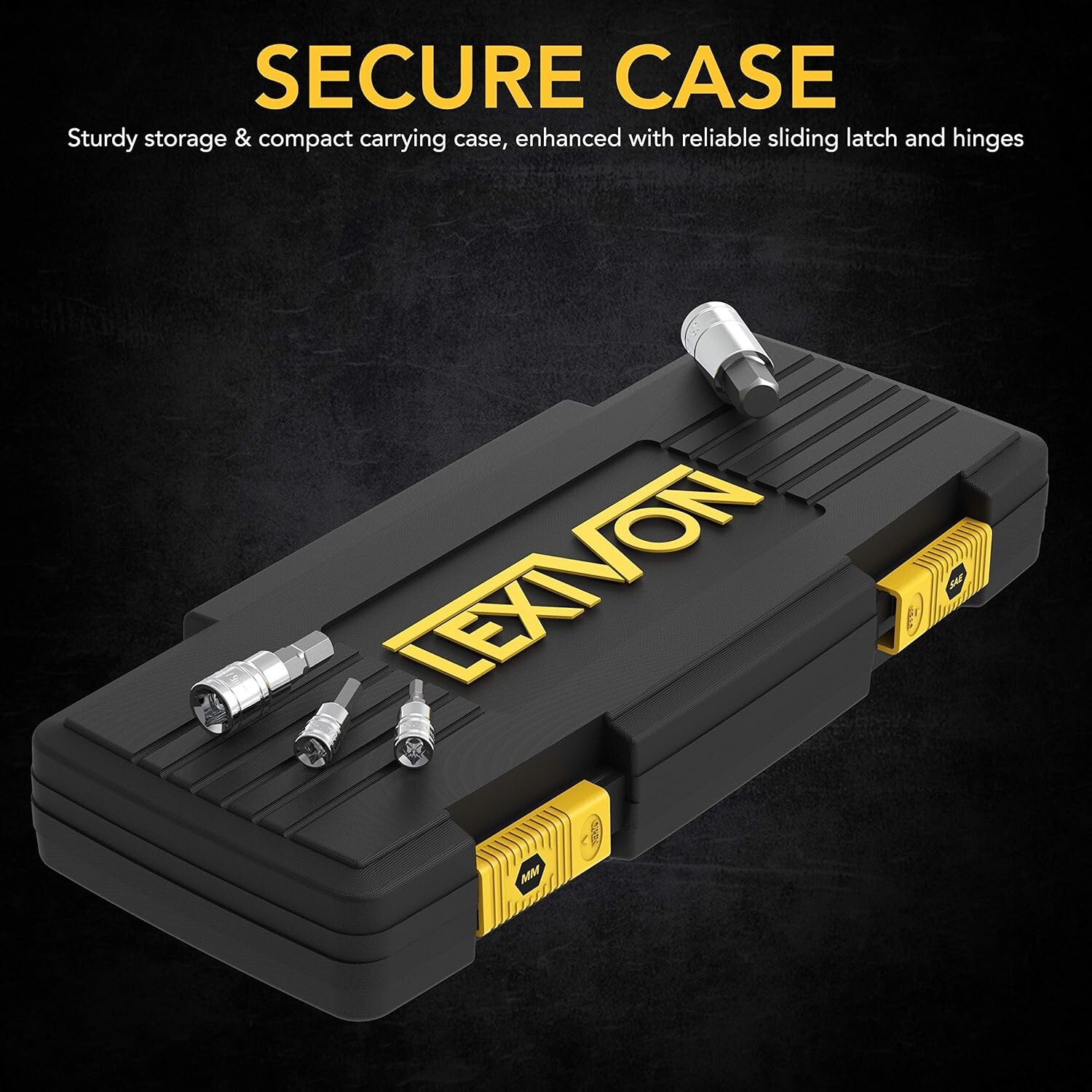 LEXIVON Master HEX Bit Socket Set,Premium S2 Alloy Steel Complete 32-Piece LX144