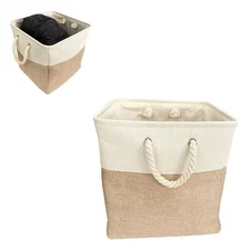 Multi-Use Organizer Bin with Handles Foldable Storage for Office Card Toiletries