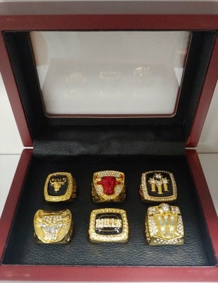 Chicago Bulls Championship 6 Ring Set 