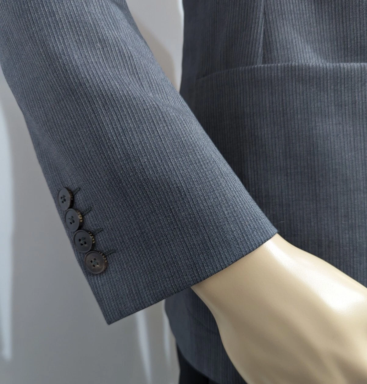 Blazer Gucci uomo slim fit lana doppia G antracite nuovo con etichette UK 36C (36S) PREZZO AL PUBBLICO £ 1080