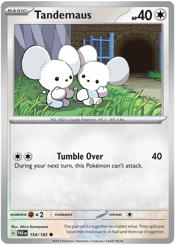 Tandemaus Pokemon TCG Card 154/182