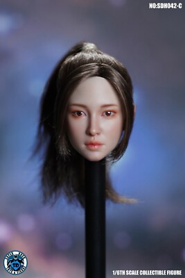 1/6 Asian Young Beauty Girl Head Sculpt For 12'' Female PH TBL Figure Body Toy