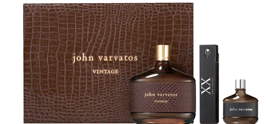 John Varvatos Men's Cologne Vintage Eau de Toilette Spray 3 Piece