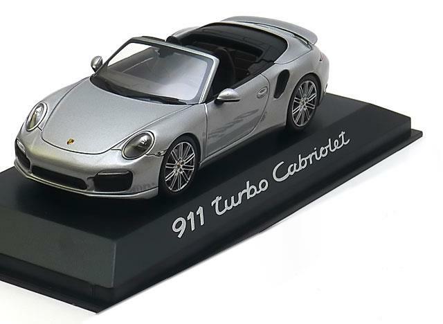 MINICHAMPS Porsche 911 991 Turbo Cabriolet 1:43 Silver 2013
