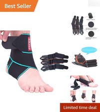 Non-Slip Ankle Support Brace - Comfortable  Lightweight One Size Fits All