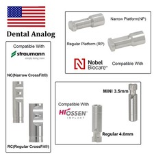 US Dental Transfer Lab Analog For Nobel Biocare/Osstem Hiossen/Straumann ITI