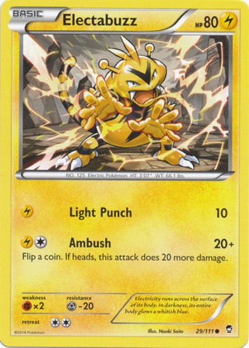 Electabuzz - 29/111 - Common (Lp) Furious Fists - Lightning Pokémon